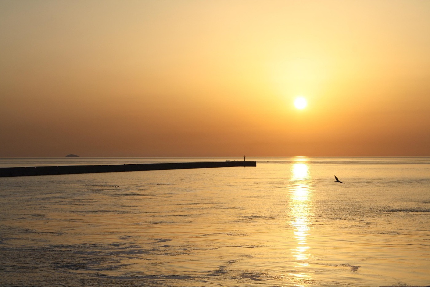 Heraklion port at sunrise, Crete