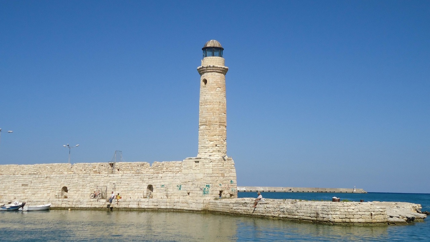 Rethymno harbour and lighthouse, Crete