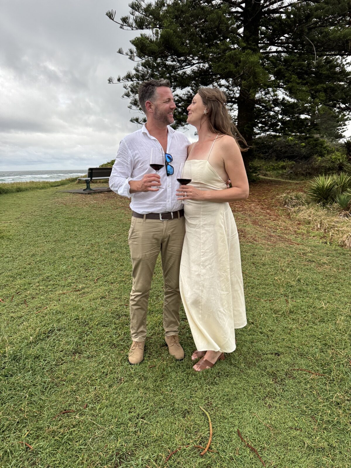 Wine under a big tree