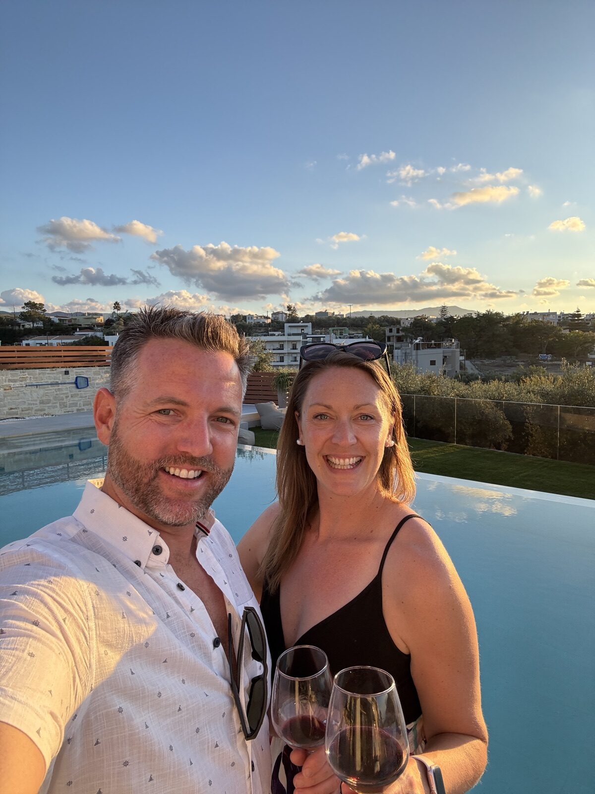 Infinity pool sunset