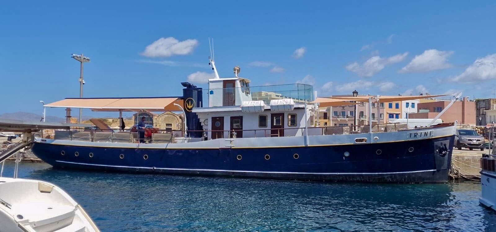 The Irini yacht at the Chania harbour